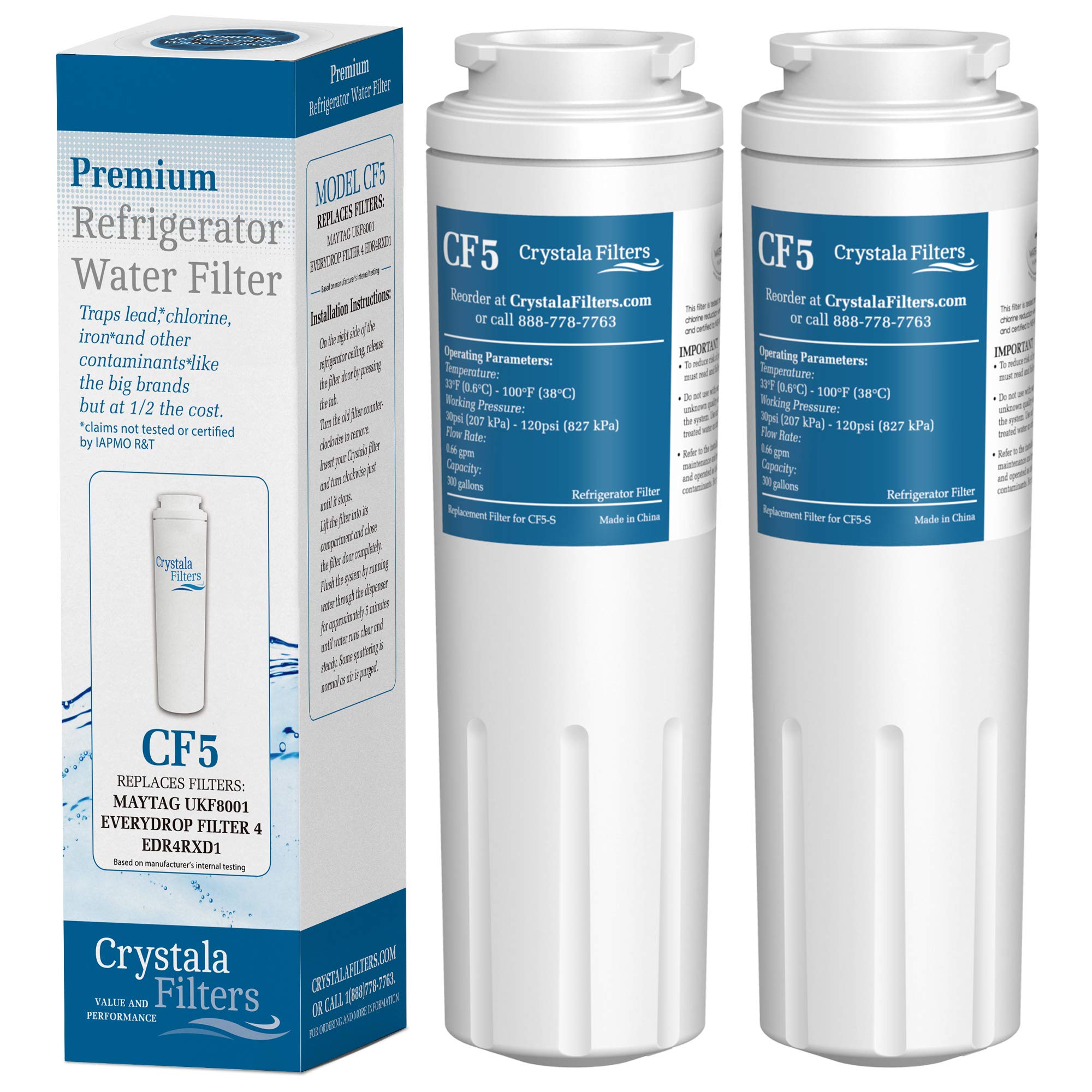 New 2 Pack Refrigerator Water Filter Replacement For UKF8001AXX 200