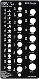 IRWIN Drill Bit Gauge, 1/16-to-1/2-Inch, 29-Hole (12092)
