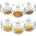 Food Earth Ready to Eat Indian Meals – Six Flavor Variety Pack – Organic, Microwavable, Premade & Quick – Lunch & Dinner Pack (6 Pack)