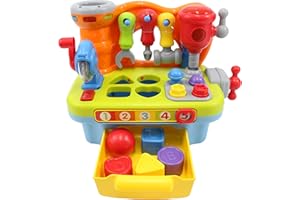 PowerTRC Little Engineer Multifunctional Musical Learning Tool Workbench For Kids