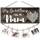 SELORY Christmas Nana Gifts for Grandma,Birthday Gift for Nana Gigi Mimi from Grandkids Grandchildren Granddaughter Grandson Unique Cute Picture Frame