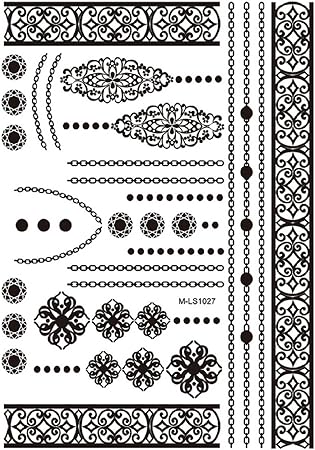 Mls1027 Faux Tatouage Pour Le Corps Bras Chevilles