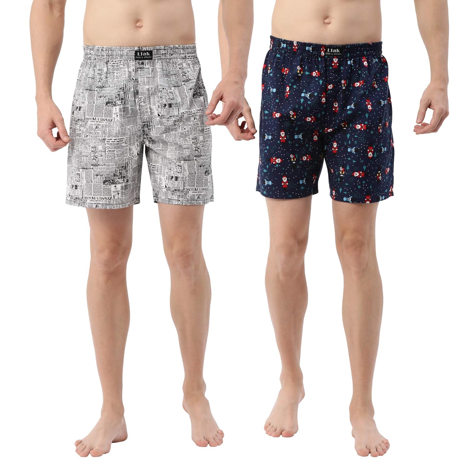 Buy LLAK Men's Cotton Boxers (Pack of 2) Set27BP at Amazon.in