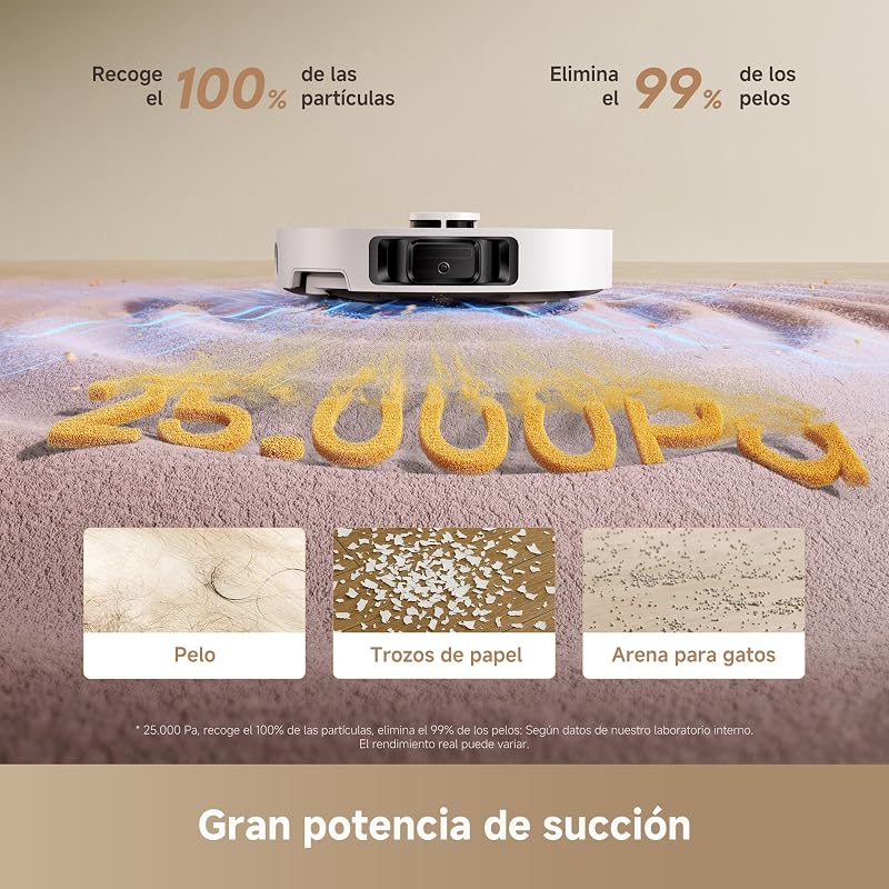 Kit de aspirador e esfregão L10s Ultra Gen 3, sucção de 25.000Pa, escova lateral e esfregão extensível, dryboard AceClean e esfregão automático auto-limpeza, secagem a ar quente