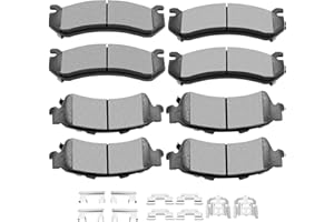 Ceramic Brake Pads Kits,SCITOO 8pcs Disc Brakes Pads Set fit for Chevy Astro Avalanche Silverado 1500 HD Suburban 1500 Tahoe, for GMC Safari Sierra 1500 HD Yukon/Yukon XL 1500