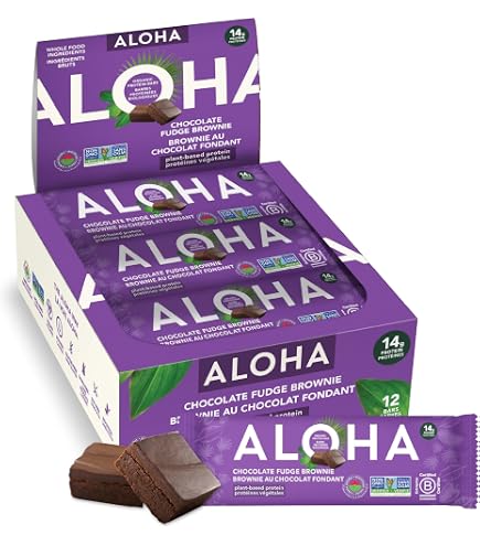 ALOHA Organic Plant Based Protein Bars |Chocolate Chip Cookie