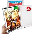 EVORETRO Acrylic DVD Case Compatible for Sony PlayStation DVD (Wii, GameCube, PS2, Xbox, Xbox360) - 4.0MM Thick Clear (Pack of 2)