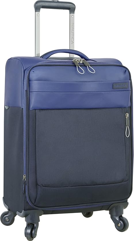 nautica suitcase blue and yellow