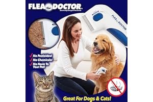 BulbHead Original As Seen On TV Flea Doctor Electronic Flea Comb Perfect for Dogs & Cats, Kills & Stuns Fleas (1 Pack)
