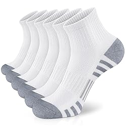 Airacker Athletic Quarter Socks with Cushion