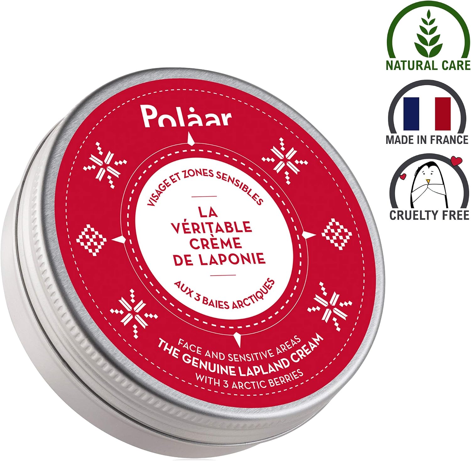 Polåar, Face and Sensitive Areas Cream, The Genuine Lapland Cream with 3 Arctic Berries, Natural Moisturizing Face Care - Image 3