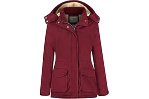 WenVen Women's Winter Warm Sherpa Lined Jacket Heavy Parka Coat with Hood