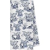 ChenCraty Chinoiserie German Shepherd Kitchen Towels, German Shepherd Gifts Dish Tea Towels for Kitchen Decor, Grand Millenial Floral Dog Decorative Hand Towels for Bathroom, 16x24 Inches
