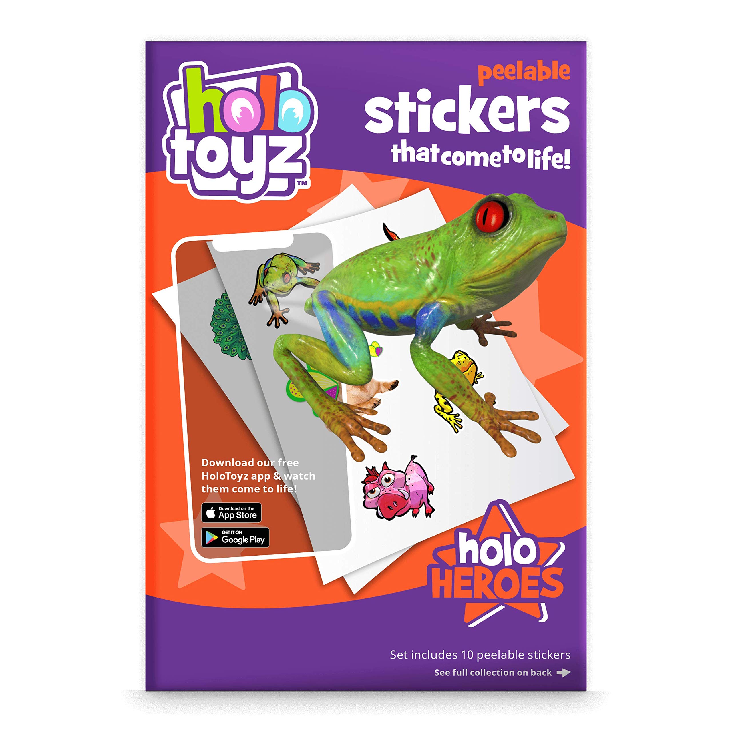 Holotoyz Holo Heroes Augmented Reality Peelable Stickers