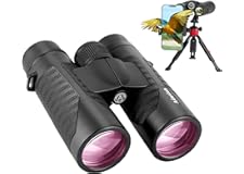 12x42 HD Binoculars for Adults with Universal Phone Adapter - High Power Binoculars with Super Bright and Large View- Lightwe