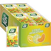 Tic Tac Citrus Adventure, On-the-Go Pocket-Sized Mints, 12 Pack, 100 Each | Refreshing Citrus Adventure Tic Tacs bulk, gluten-free, portable travel size pocket mints, for purse, car
