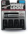 Gorilla Automotive 21631BC Black Chrome Small Diameter Wheel Locks (12mm x 1.50 Thread Size)