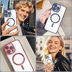 IAIYOXI Magnetic Clear Case for iPhone 14 with Full