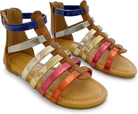 gladiator sandals zipper back