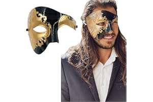 LUXURY MASK Masquerade Mask For Men Phantom Of The Opera Mask Prom Mardi Gras Haloween Venetian Half Face Mask