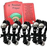 Westmon Works Baseball Bracelet Team Pack Bulk Bundle with Christian Prayer Cards On Field Fashion Accessory Set, 12 of Each