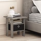Furinno ANDREY Side Table End Table Night Stand French Oak 39.4cm view 3