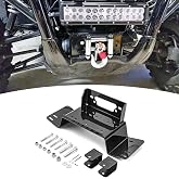 Wsays Front Bumper Winch Mounting Plate Fit for Honda Pioneer 700 700-4 | Fit 4 7/8" or 6" Fairlead, Fit Standard 2/4 Hole &amp; Wide 4 Hole Winch Pattern, Fit for Pioneer 700 700-4 2014-2026