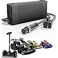 63V 2A Charger for Ninebot S/S-MAX/Mini PRO/Mini lite, 4 Prong 126W Power Supply Compatible with Ninebot by Segway Go Kart Kit,Gokart PRO 4 Pin Notched Connector Lithium Battery Charger Power Adapter