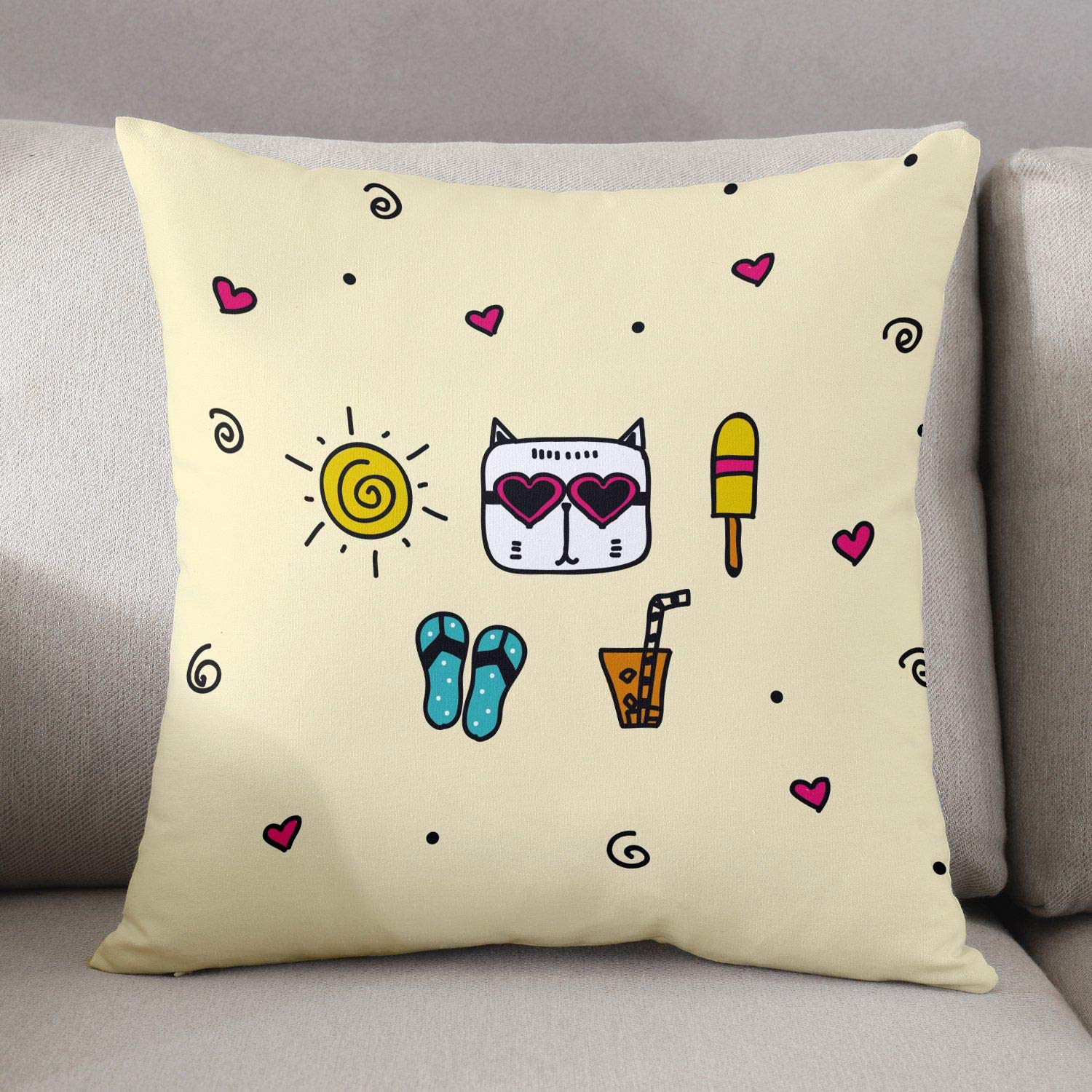 Bonamaison Decorative Cushion Cover, Multicolor, 45 x 45 cm