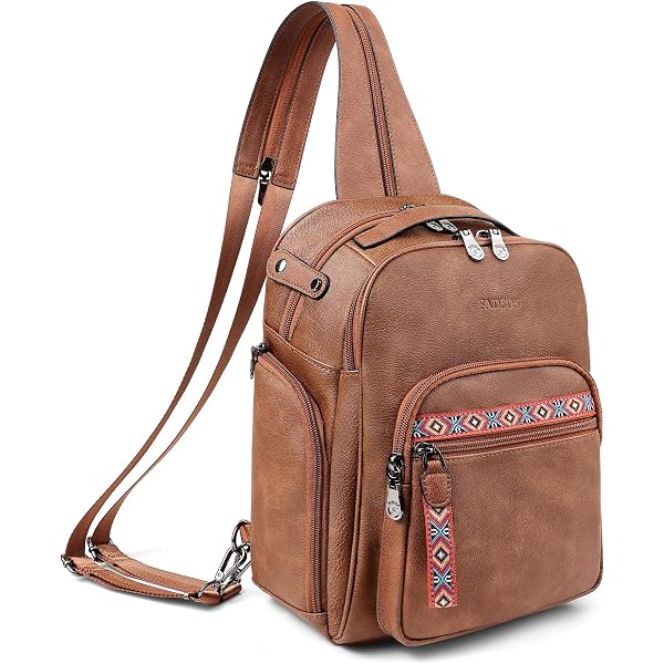 Amazon.com | FADEON Large Sling Bag for Women, Leather  display picture 2