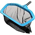Pool Net, Swimming Pool Skimmer Net with Deep Bag Net for Fast Pool Cleaning, Heavy Duty Pool Cleaner Supplies and Accessories, Fits Standard 1-1/4" Pool Pole (Pole Not Included)