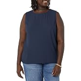 Amazon Essentials Women's Regular-Fit Sleeveless Layering Tank Top, Crew Neck