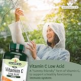Natures Aid Low Acid Vitamin C 1000mg 180 Tablets - Vegan & Rosehips view 2
