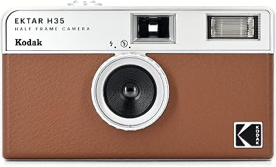 Kodak Ektar H35 Half Frame Film Camera 35mm Reusable Focus-Free Brown