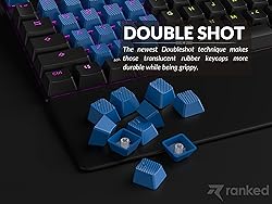 Ranked Rubber Keycap Set | Double Shot Translucent