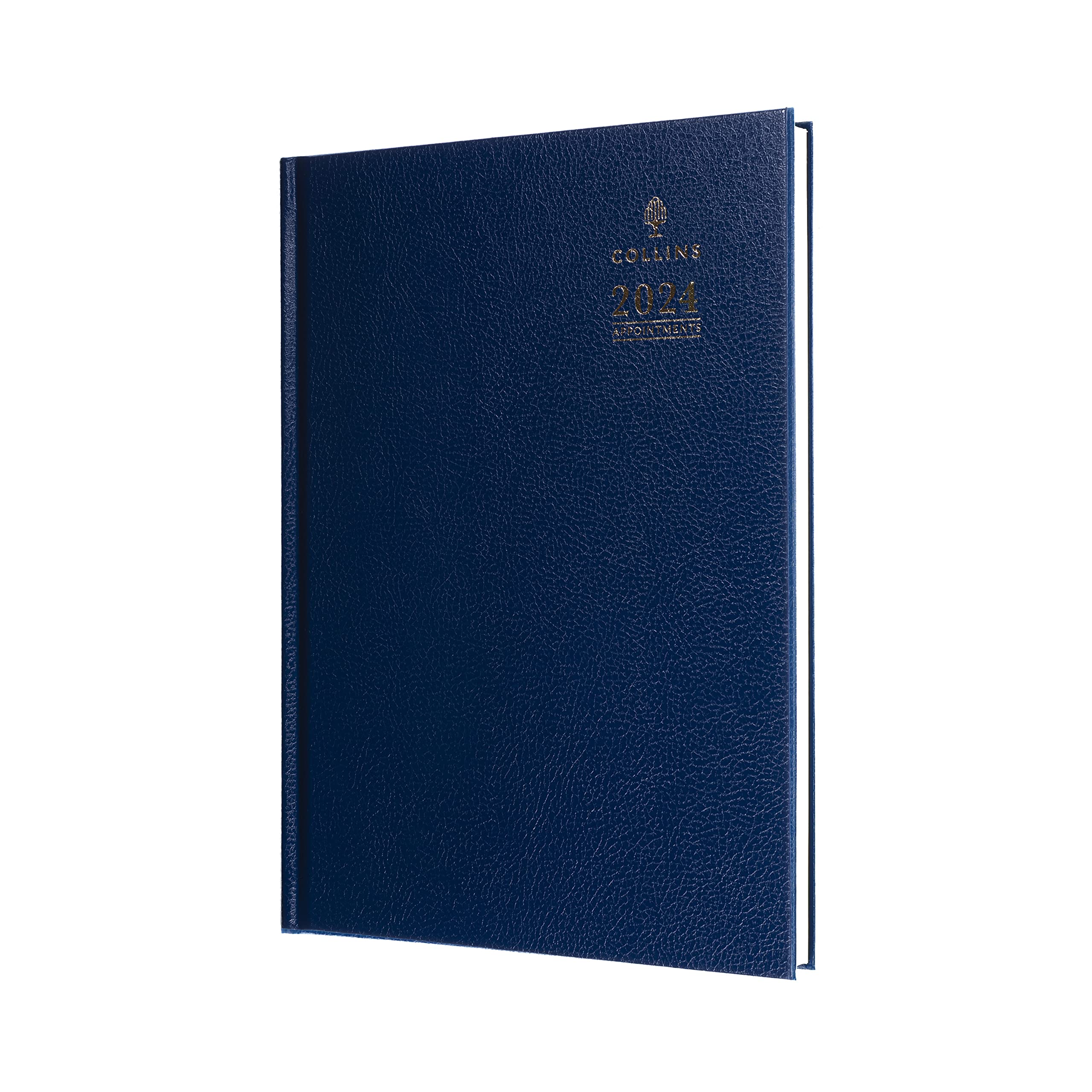 Collins Standard Desk 2024 Diary A5 Week to View Business Planner and Organiser With Appointments - January to December - Blue - A35.60-24