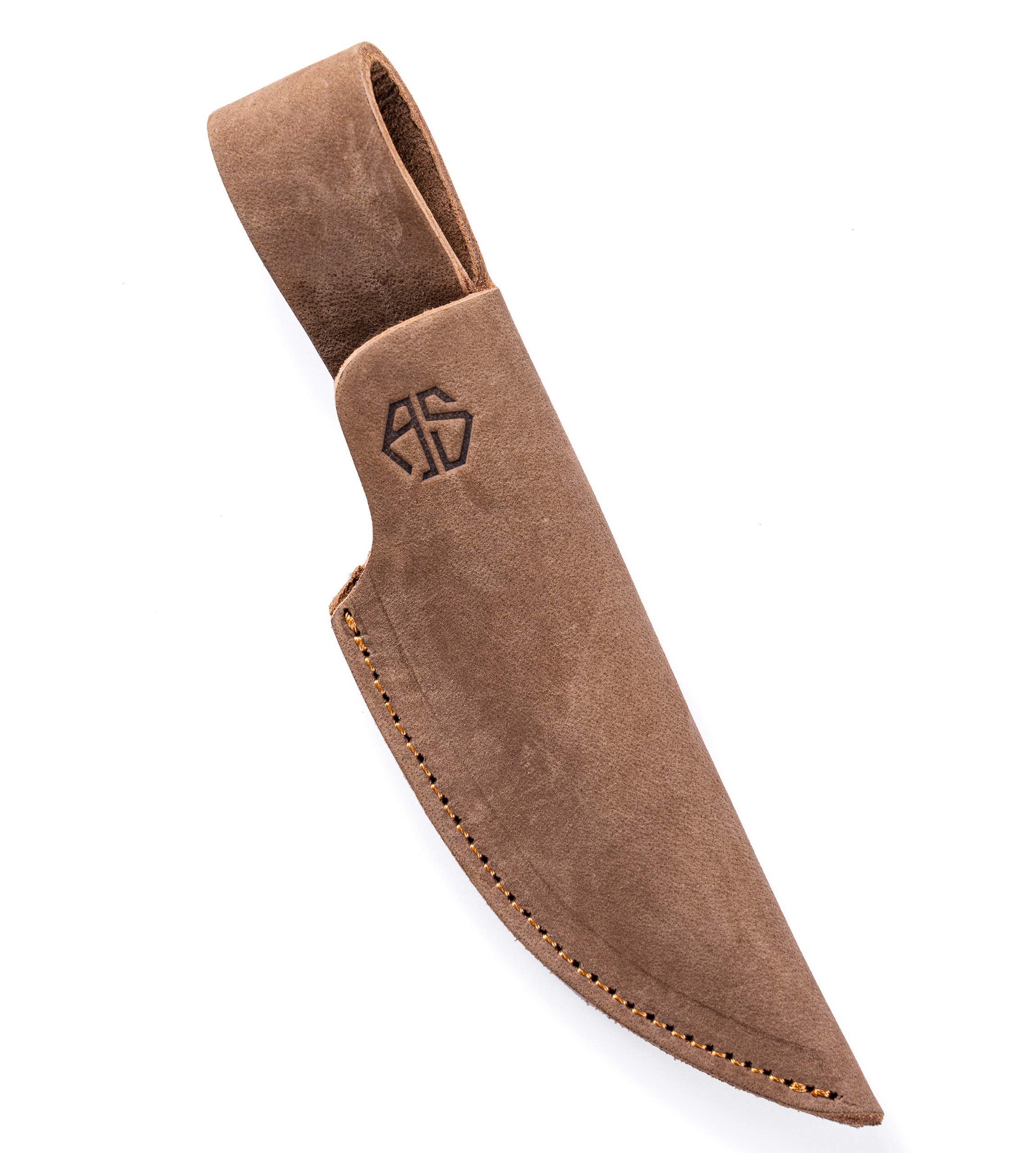 High-Quality Leather Knife Sheath for Hunting, Leisure & Kitchen - Belt Knife Case Extra Thick Leather - Knife Bag Jack (Medium, Brown)