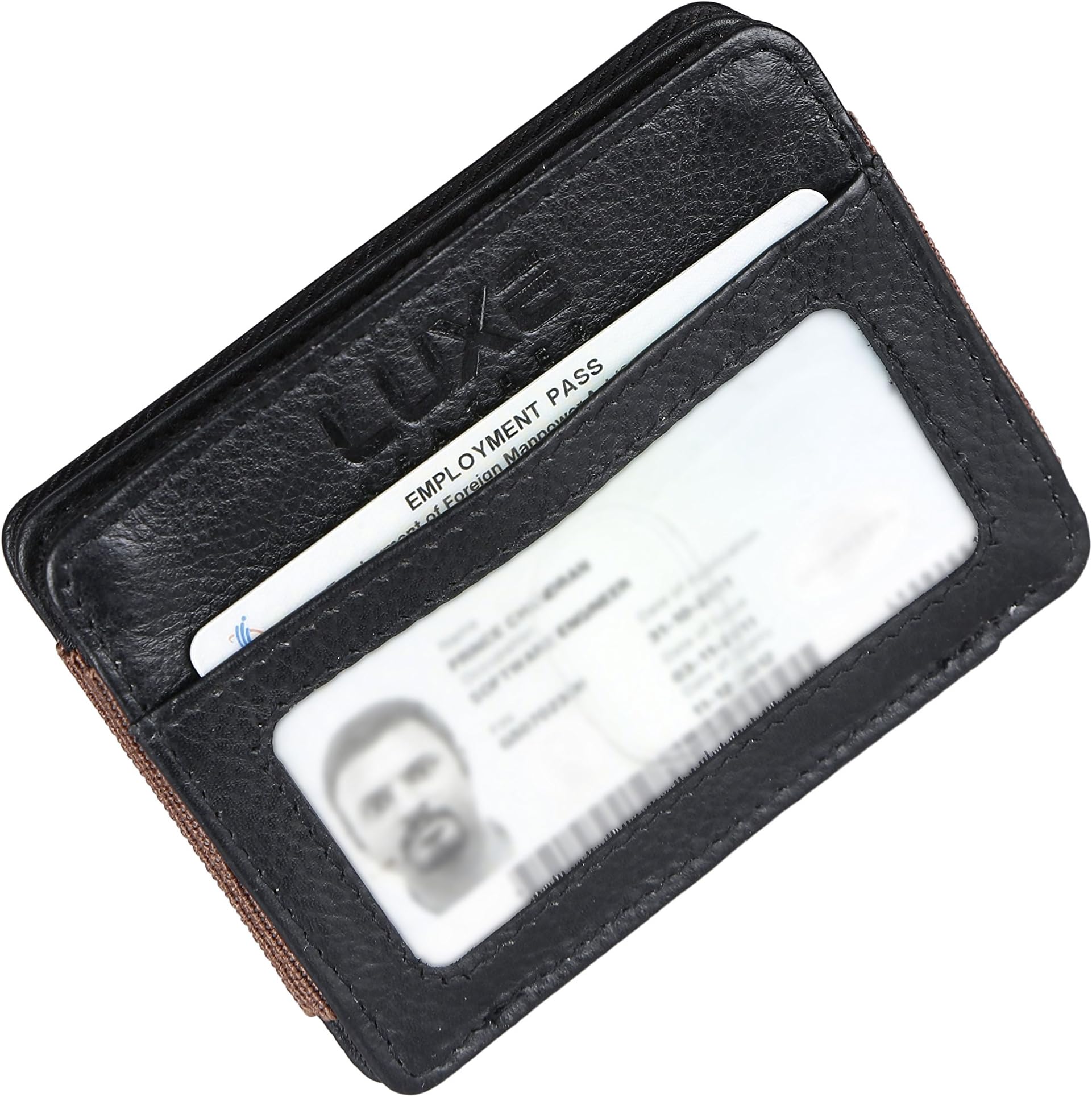 Luxe Leather Front Pocket Slim Minimalist Wallet for Men & Women – New & Secured RFID Blocking Design