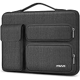 MOSISO 360 Protective Laptop Case 13.3 inch, 13-13.3 inch Laptop Sleeve Compatible with MacBook Air/Pro 13 / Pro 14, HP Dell ASUS Lenovo,Side Open Bag with 2 Raised&1 Flapover Pockets, Slate Gray
