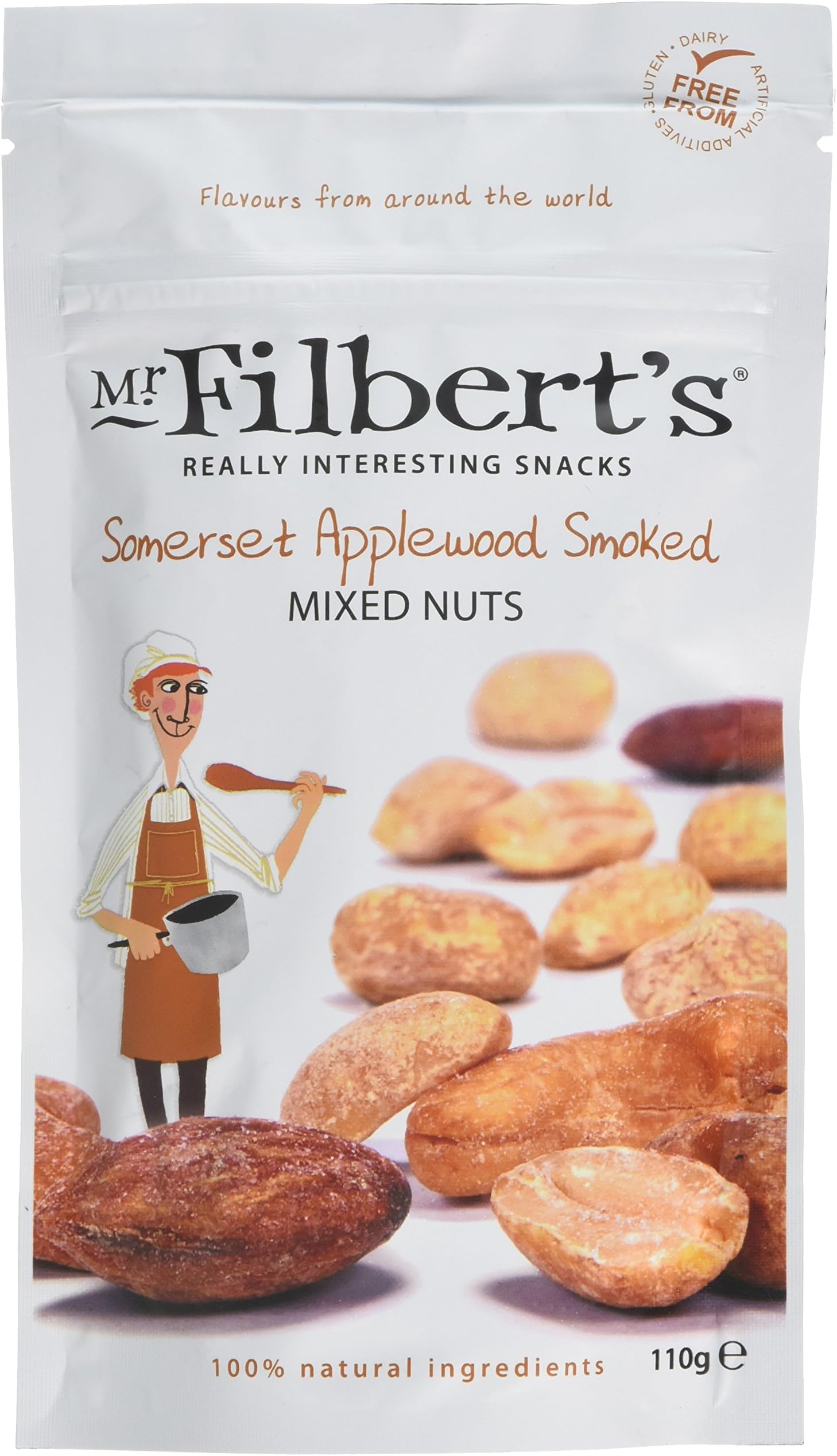 Mr. Filbert's Somerset Applewood Smoked Mixed Nuts, 110 g, Pack of 3