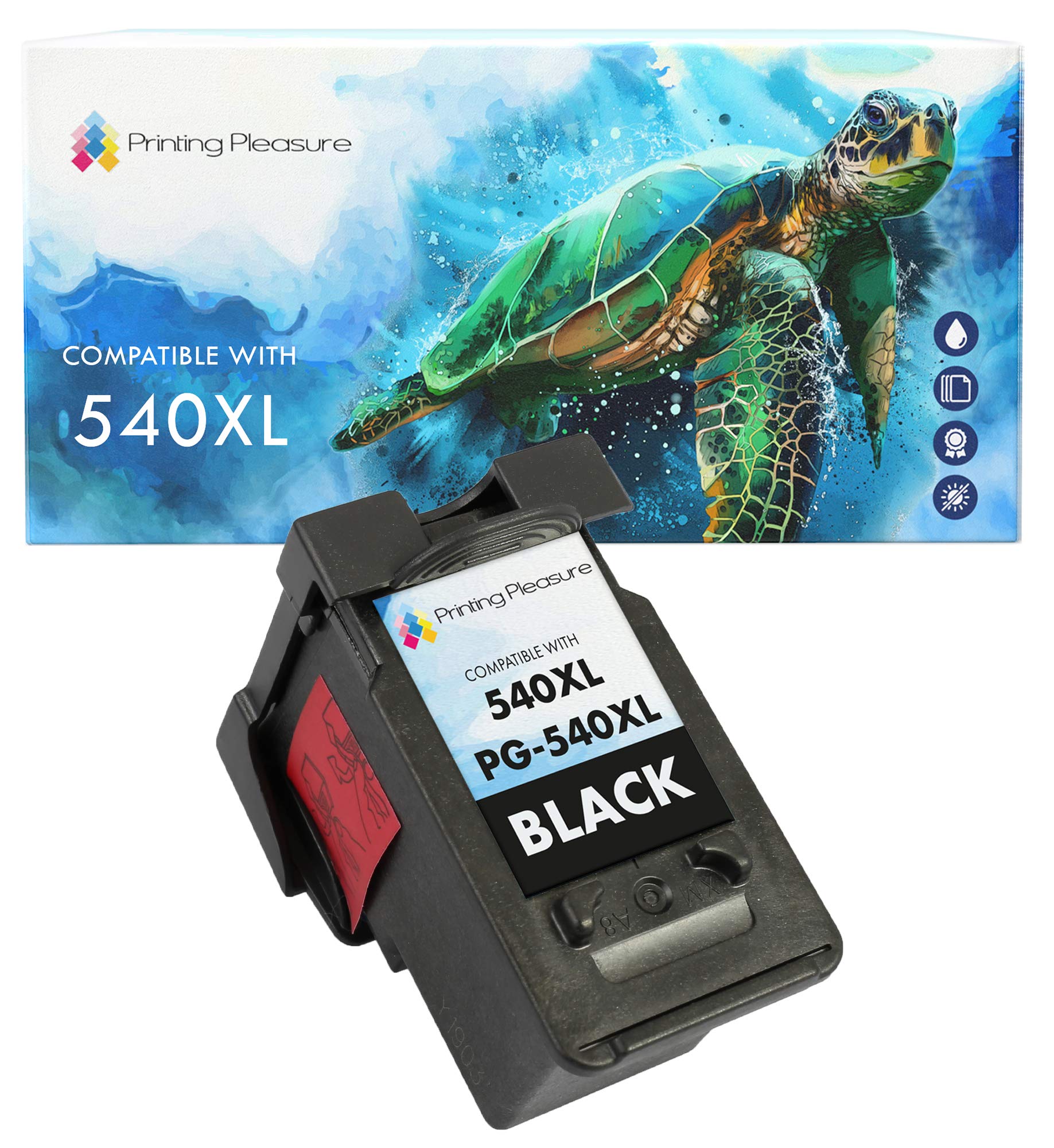 Printing Pleasure PG-540XL PG-540 Black Ink Cartridge compatible for Canon Pixma MG4250 MG3550 MG3250 MG3150 MX395 MX535 MG4150 MG3650 MG2250 MG2150 MX525 MX475 MX455 MX435 MX375