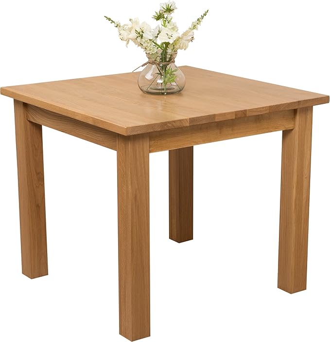Small Square Dining Table | 4 Person Solid Oak Dining Table | 3ft