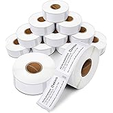 Aegis Adhesives - 1" X 2-1/8" Replacement for DYMO 30336 (12 Rolls/6000 Labels) Direct Thermal Address Barcode Labels - Compatible with LabelWriter 450, 450 Turbo, 4XL Printers (NOT 550, 5XL)