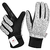 MOREOK Winter Gloves for Men/Women -10°F 3M Thinsulate Warm Touch Screen Snow Ski Bicycle Bike Gloves for Driving/Cycling/Running/Hiking