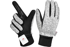 MOREOK Winter Gloves for Men/Women -10°F 3M Thinsulate Warm Touch Screen Snow Ski Bicycle Bike Gloves for Driving/Cycling/Running/Hiking