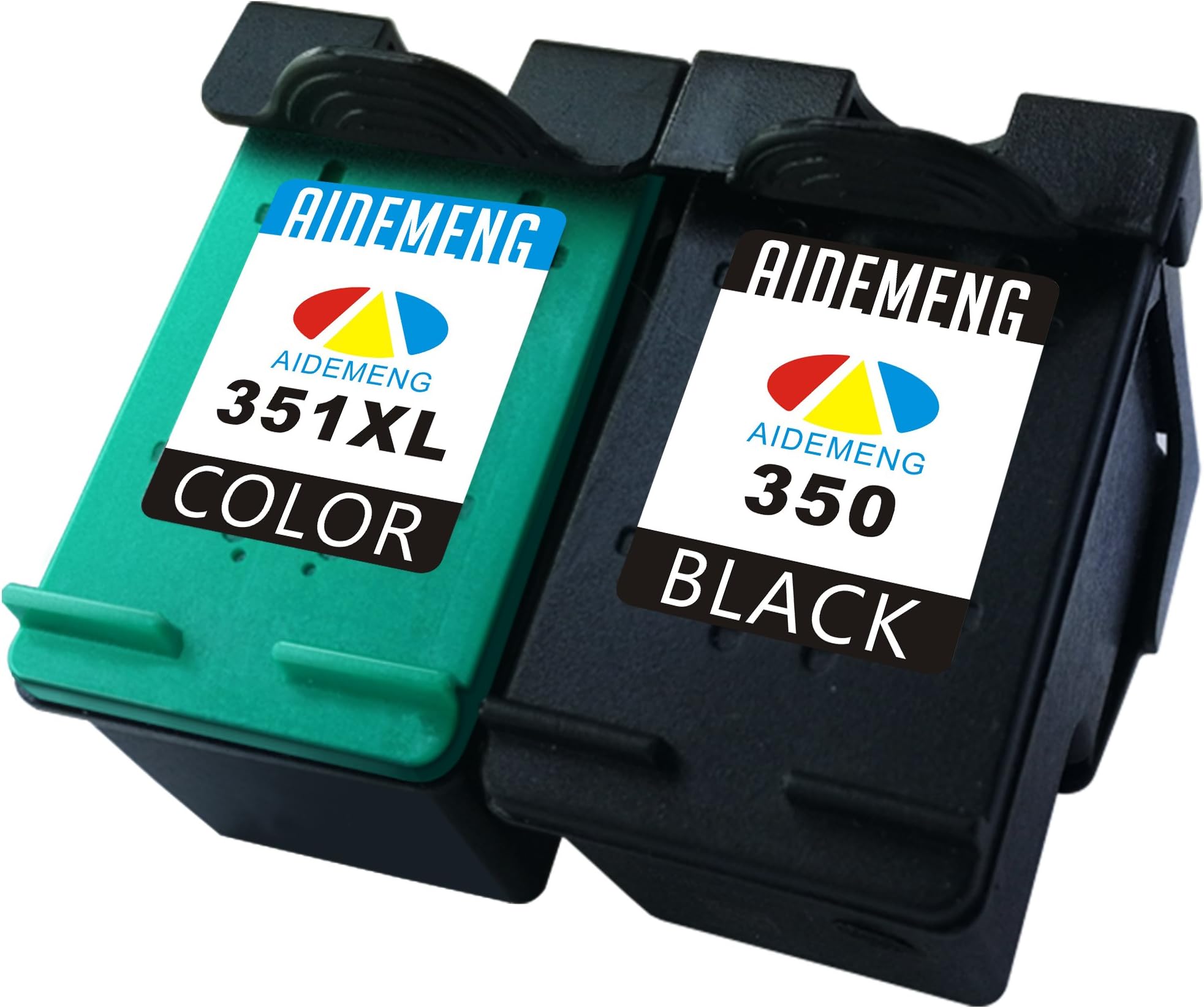AideMeng Remanufactured Ink Cartridges Replacement for HP 350 & 351XL For use with HP Photosmart C4580 Printers