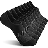 CS CELERSPORT 4/8 Pairs No Show Socks Womens and Mens Athletic Cushioned Ankle Low Cut Invisible Non Slip Socks