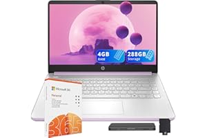 HP Stream 14" HD Laptops for Student & Business, Intel Processor N150, 4GB RAM, 288GB Storage (128GB UFS+160GB Docking Statio