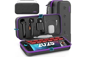 OIVO Carrying Case Compatible with 2025 Nintendo Switch, Portable Switch 2 Travel Carry Case Fit for Joy-Con 2 & Adapter, Har