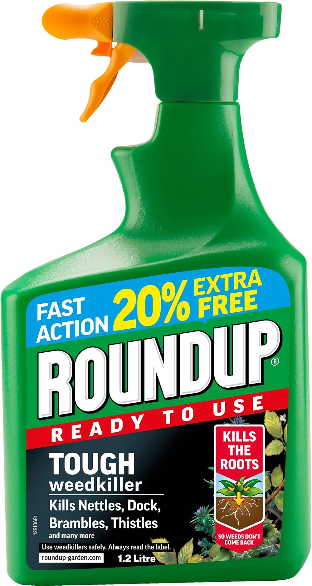 SuperGift 1.2L Tough Weedkiller Kills Nettles Dock Brambles Thistles Roots